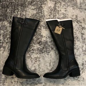 Born Fannar Black Leather Boots [N26J]